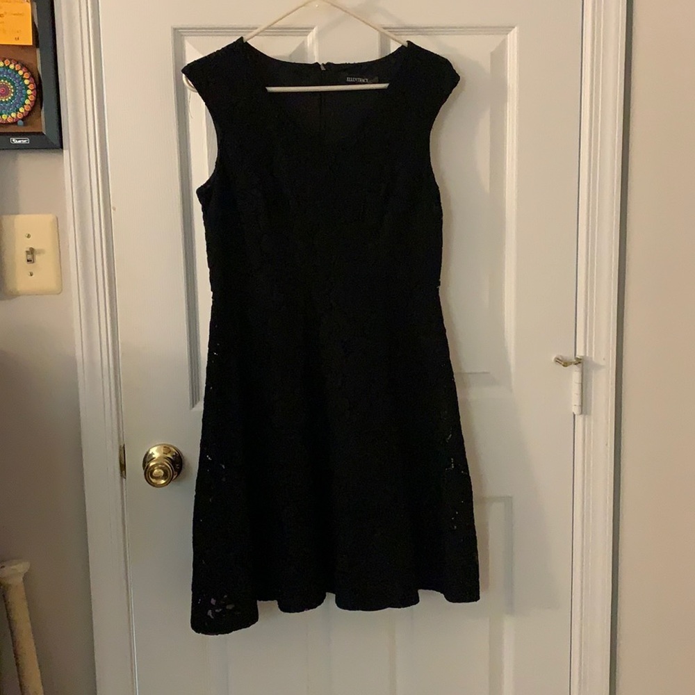 Black Floral Lace Dress